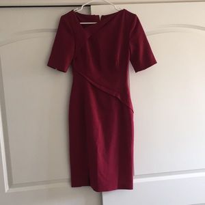 Beautiful LK Bennett magenta sheath dress